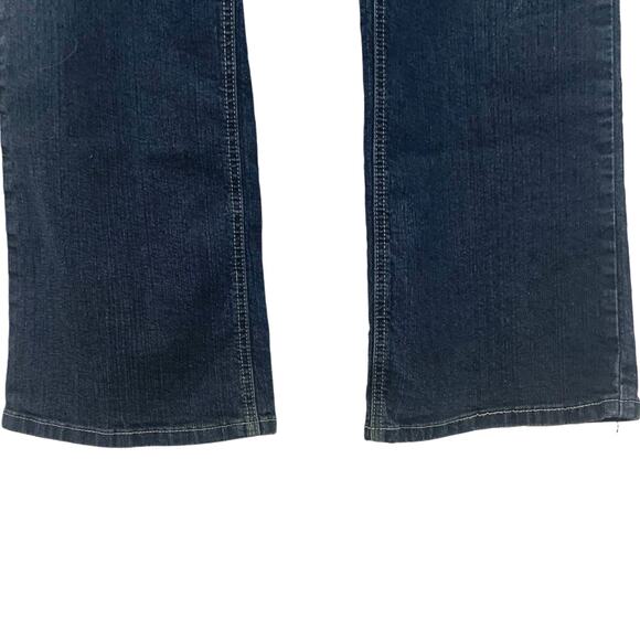 COS Jeans Rhinestone 16W Blue Womens High Rise Embellished Flap Pocket Flare - Picture 11 of 11